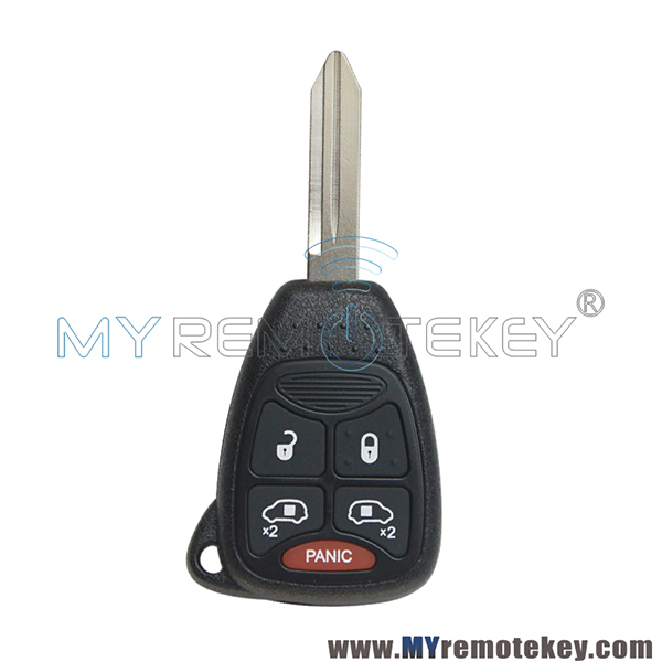 Remote head key shell 4 button with panic for Chrysler Sebring 200 Convertible Jeep Liberty Commander 2007