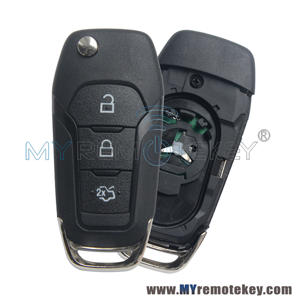 Flip remote key 3 button 434mhz ID49 chip for Ford Mondeo 2015+