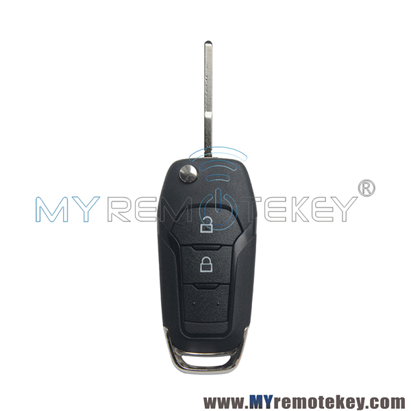 Flip remote key 2 button 434mhz ID49 chip for Ford Ranger 2015+