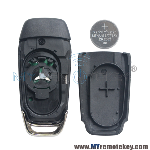 Flip remote key 2 button 434mhz ID49 chip for Ford Ranger 2015+