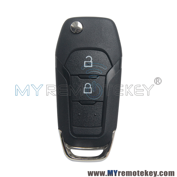 Ford 2-knops klapsleutel met elektronica- ID49 - HU101 - EB3T-15K601-BA