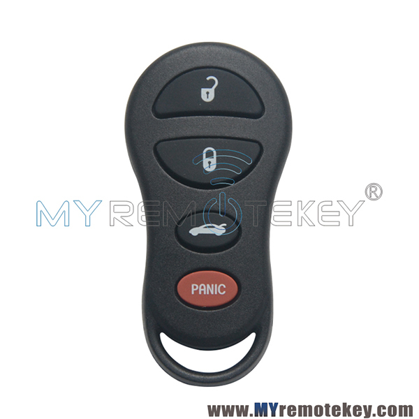 GQ43VT9T Remote fob 4 button 315Mhz for Chrysler Con-corde Neon Dodge Intrepid Neon Plymouth Neon 1998-2011 PN 04759008