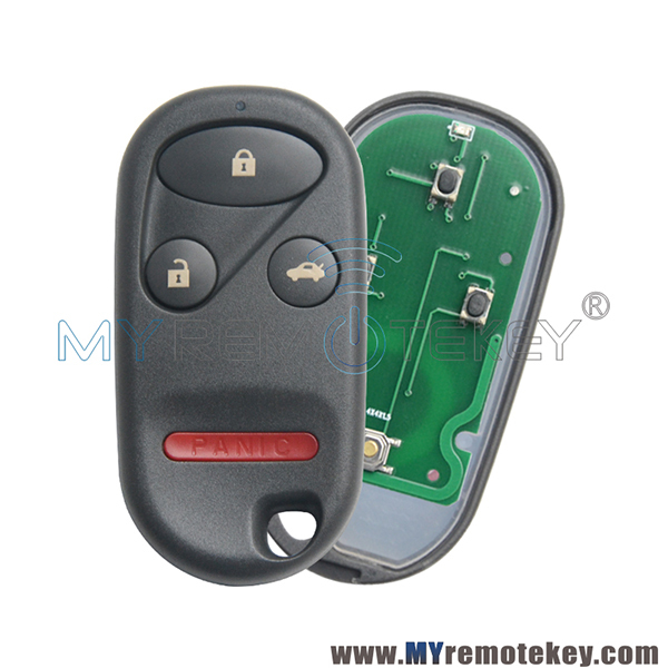 NHVWB1U523 Remote car key fob 434mhz NHVWB1U521 3 button with panic for Honda Civic Pilot