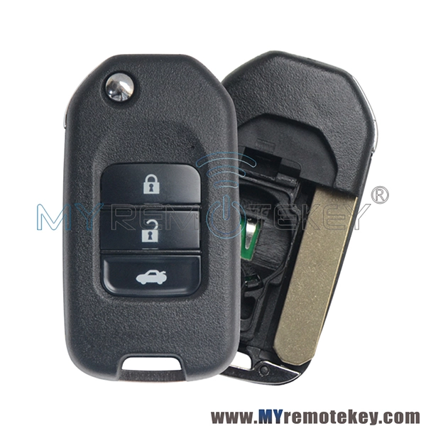 TWB1G721 Remote flip key 3 button 434Mhz A chip and G chip for Honda CIVIC ACCORD JAZZ CRV