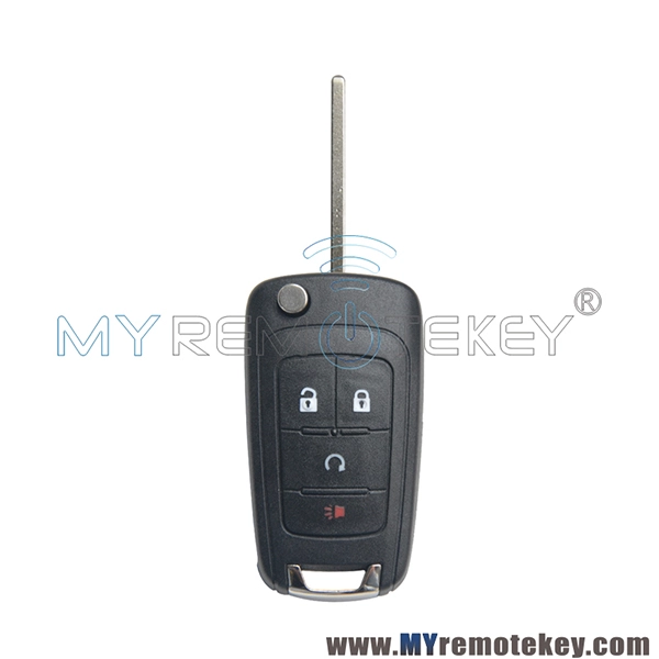 Flip remote car key shell case for Buick Holden Opel 4 button