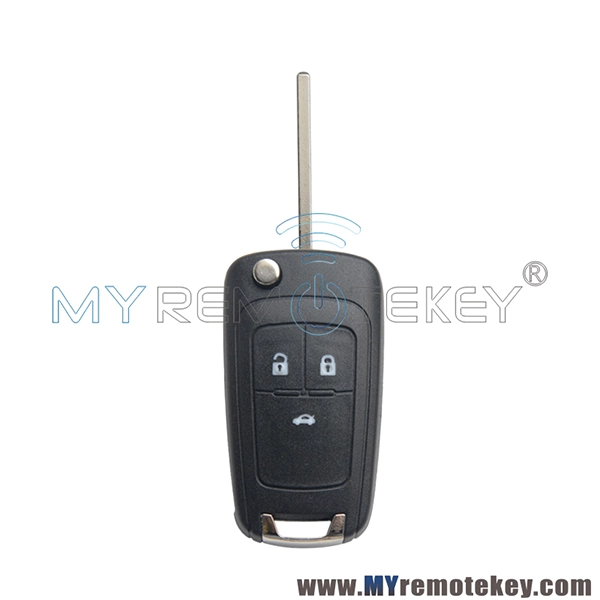 Flip remote key shell case 3 button for Chevrolet Cruze Buick