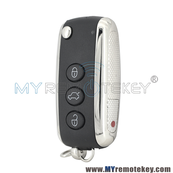 KR55WK45032 flip keyless key 3+1 button 315mhz PCF7942 chip for Bentley Continental 2004-2013