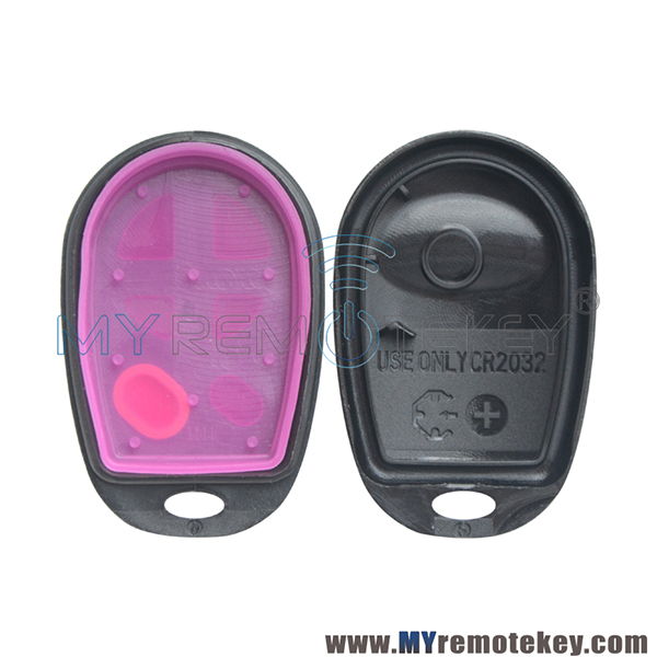GQ43VT20T Remote fob shell case 5 button for Toyota Sienna 2005 2006 2007 2008 2009 2010 2012 89742-AE050