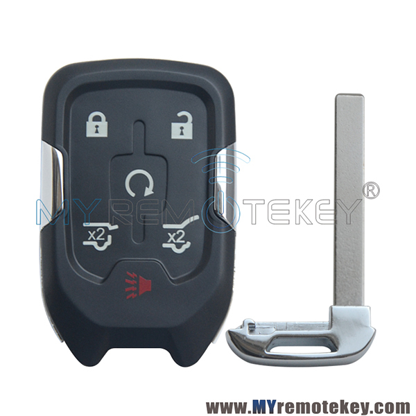 Replacement key shell case for 2015 GMC Yukon Chevrolet Suburban Tahoe smart key keyless remote fob HYQ1AA