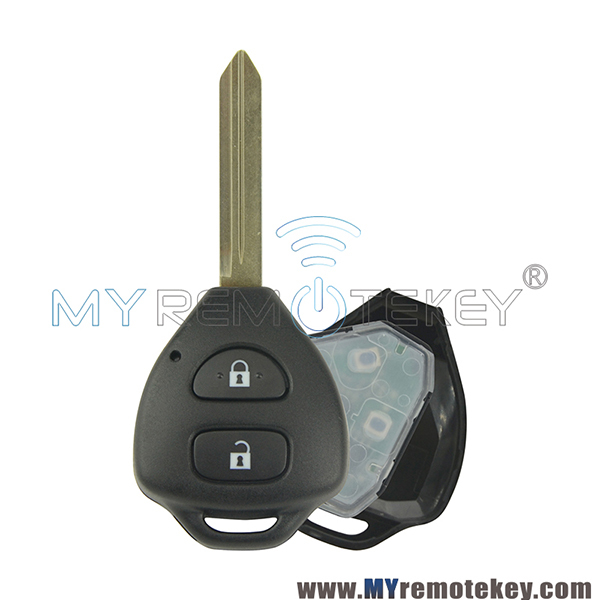 Tokai Rika Remote car key 2 button TOY47 434mhz for Toyota Camry Auris Corolla Verso Yaris 2010-2011
