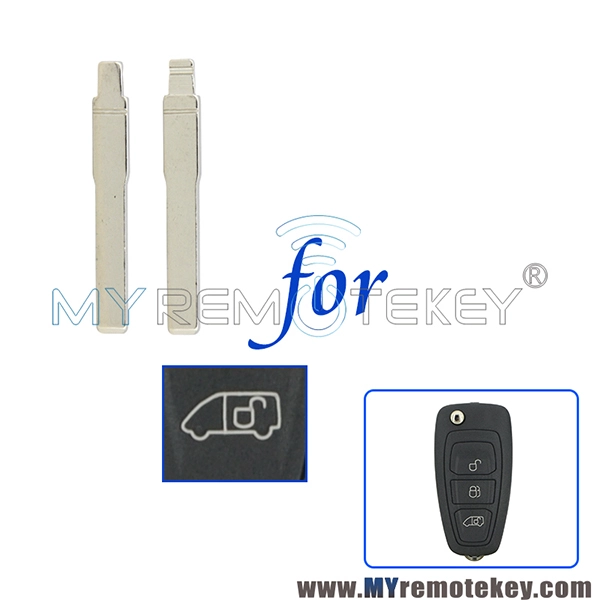 Flip Remote Key Blade Blank HU101 for Ford Transit Tourneo 2012-2019