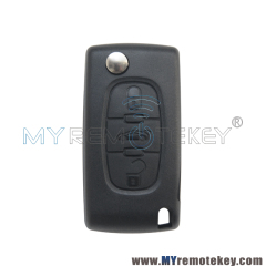 CE0536 Flip remote key 3 button middle trunk  434Mhz ASK PCF7961 for Citroen C2 C3 C4 C5 C6 C8