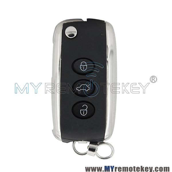 KR55WK45032 flip key shell case 3 button for Bentley Continental GT GTC Flying Spur