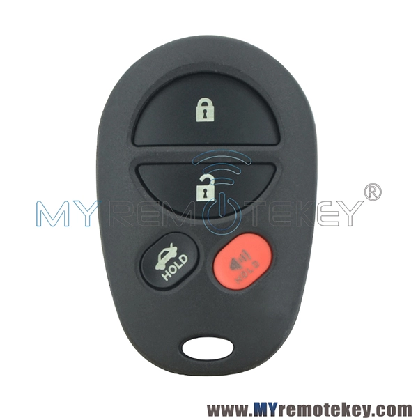 GQ43VT20T Remote car key fob 315mhz for Toyota Sequoia Sienna 2004-2014 3 button with panic