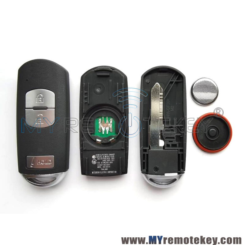 WAZSKE13D01 smart key 3 button 315mhz Mitsubishi System for Mazda CX-3 CX-5 3 Hatchback Speed 3 2014-2018 PN KDY3-67-5DY