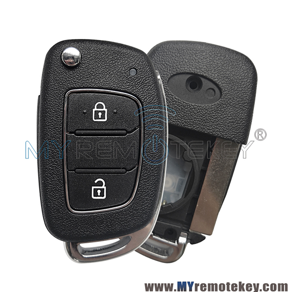 Flip key case shell 2 button for Hyundai