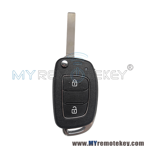 Flip key case shell 2 button for Hyundai