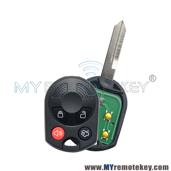 OUCD6000022 Remote key 4 button 315Mhz 434MHz ID63 80bit chip FO38 blade  for Ford Mercury PN 164-R7013