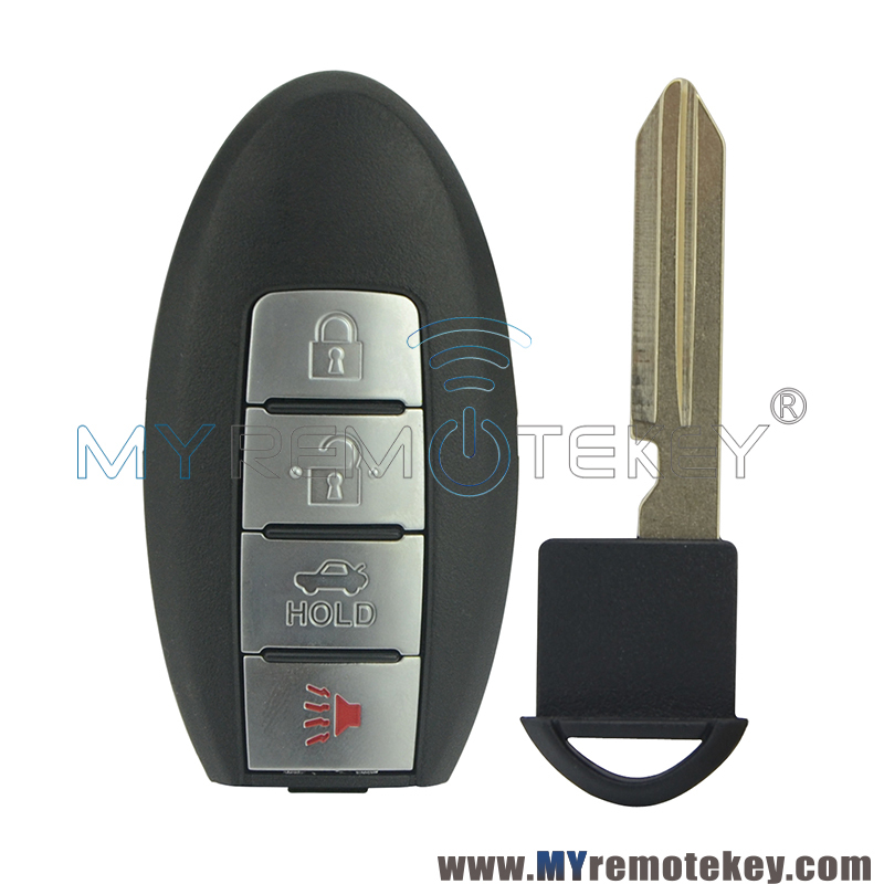 Smart car key 3 button with panic 315mhz ID46 PCF7952 for Infiniti G25 G35 G37 2008 - 2012 KR55WK48903 with Notch