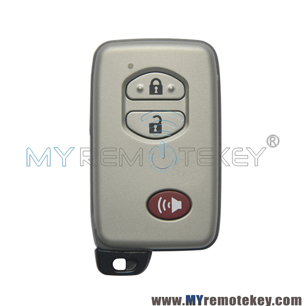 B77EA Smart key 433mhz 2 button with panic 4D chip for Toyota Land Cruiser 2008+ 89904-60440(Board A433)