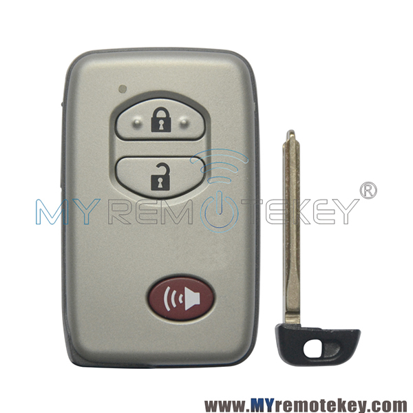 B77EA Smart key 433mhz 2 button with panic 4D chip for Toyota Land Cruiser 2008+ 89904-60440(Board A433)