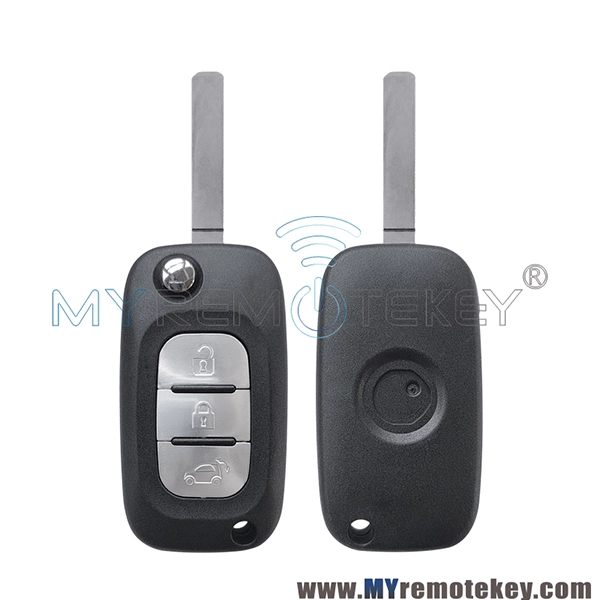 Flip remote Key case 3 button for Mercedes Benz Smart Fortwo 453 Forfour 2015-2017