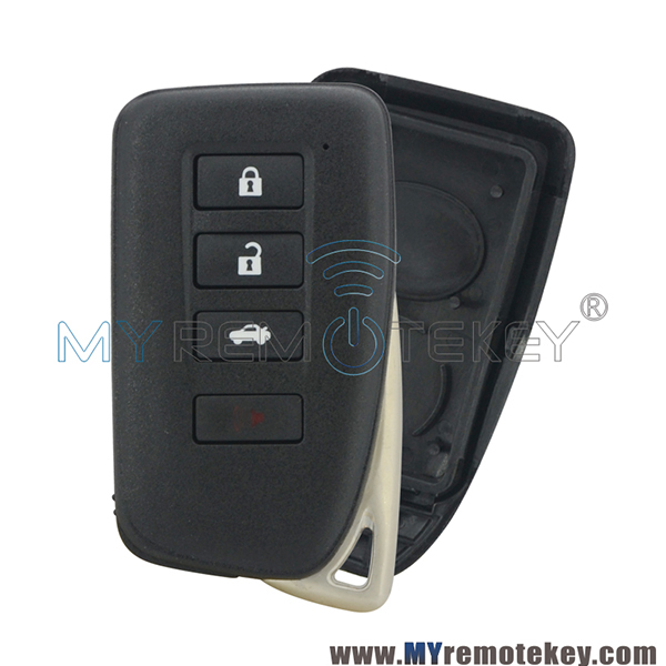 Smart key case shell 4 button for Lexus