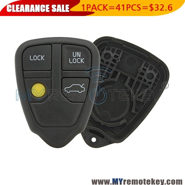 1 pack Remote fob shell case for Volvo S80 V40 V70 XC90 4 button