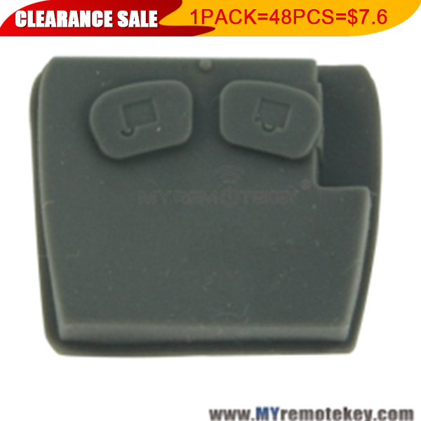 1 pack Remote rubber button pad for Mitsubishi remote key 2 button