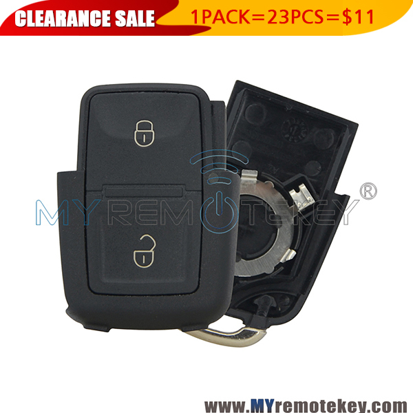 1 pack Remote key fob shell case for VW 2 button