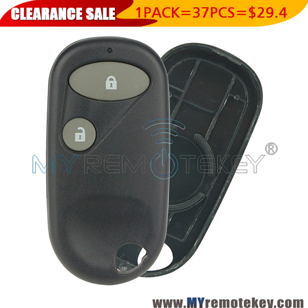 1 pack Remote key fob shell case 2 button for Honda Civic CR-V Element Insight 2001 - 2005