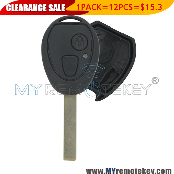 1 pack Remote key shell case 2 button HU92 for Rover 75 Discovery 2