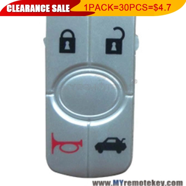 1 pack Flip remote key button pad for GM Buick car key 4 button