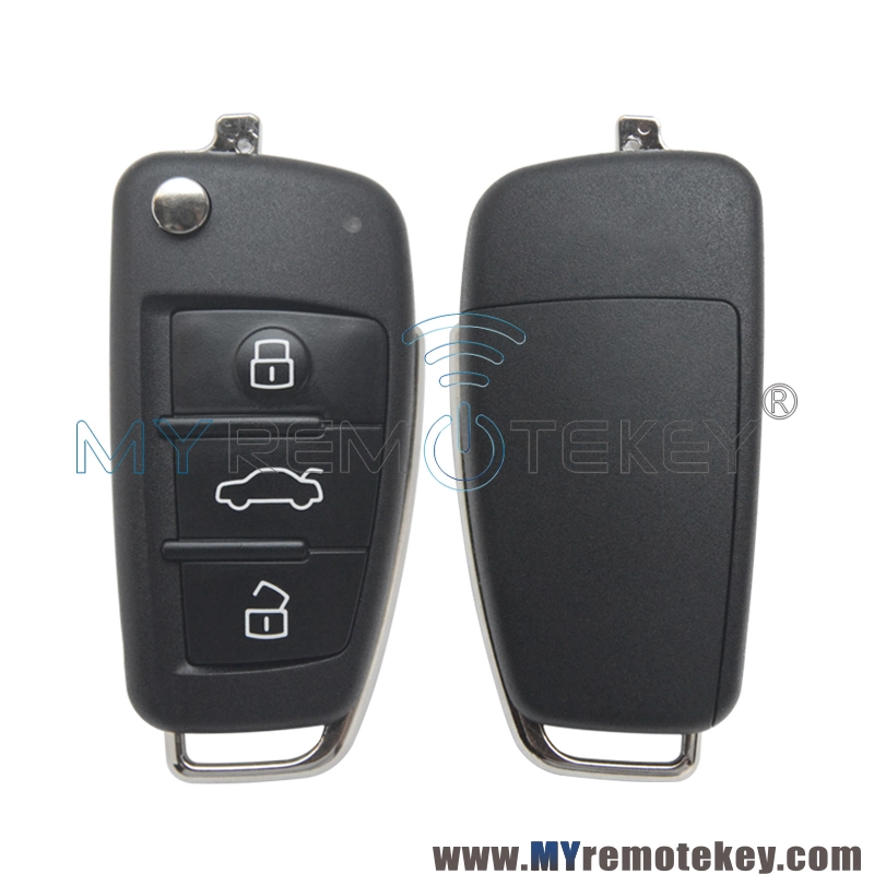 81A 837 220R/220L keyless go flip remote key 3 button 434 MHz Megamos AES MQB48 Chip for Audi A3 Q2 RS 2014-2018