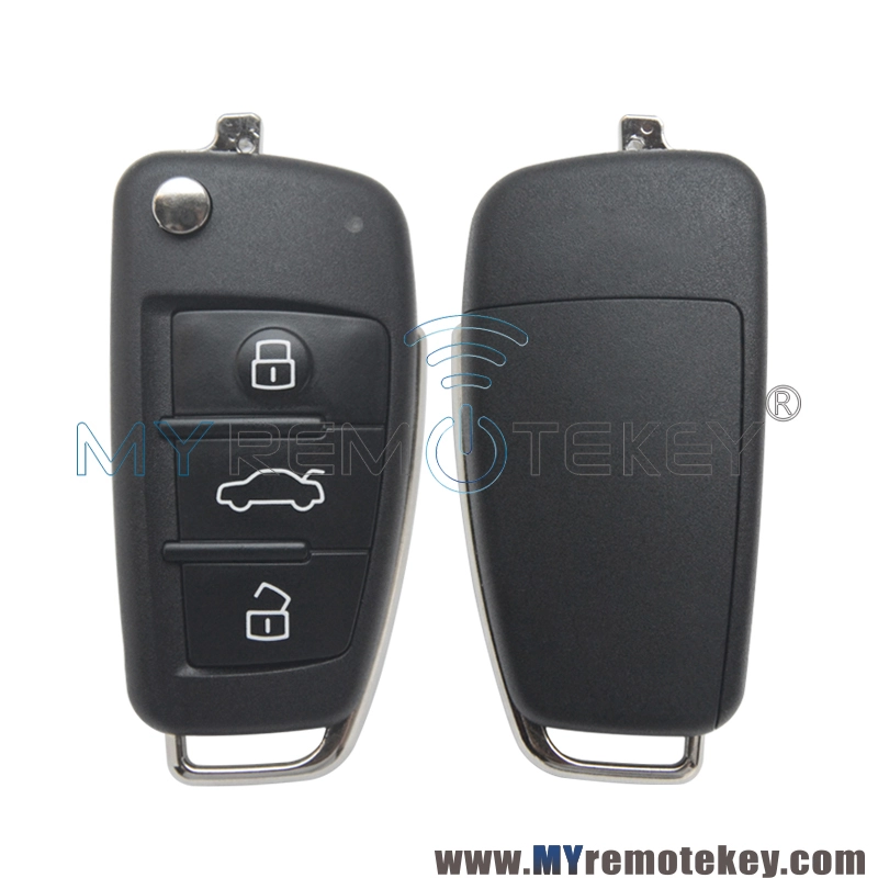 81A 837 220R/220L keyless go flip remote key 3 button 434 MHz Megamos AES MQB48 Chip for Audi A3 Q2 RS 2014-2018