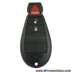 #0 M3N5WY783X Fobik remote key / ID46 chip PCF7941  HITAG2 / 434MHZ ASK / 2 button with panic / Chrysler Dodge Jeep Fobik key