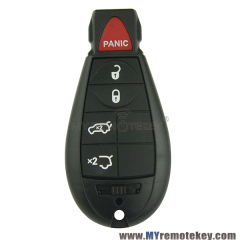 #6 M3N5WY783X Fobik remote key fob ID46 chip PCF7941 434MHZ ASK HITAG2 4 button with panic for Chrysler Dodge Jeep Grand Cherokee