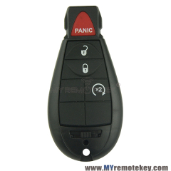 #1 M3N5WY783X Fobik remote key / ID46 chip PCF7941 HITAG2 / 434MHZ ASK  / 3 button with panic for Chrysler Dodge Jeep