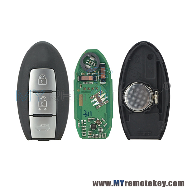 S180144311 Smart key 3 button 433.9mhz 4A chip for Nissan Teana 2016