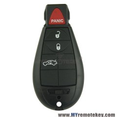 #2 M3N5WY783X 2009-2011 Chrysler Dodge RAM Journey Fobik remote key fob / ID46 chip PCF7941 HITAG2 / 434MHZ ASK /3 button with panic