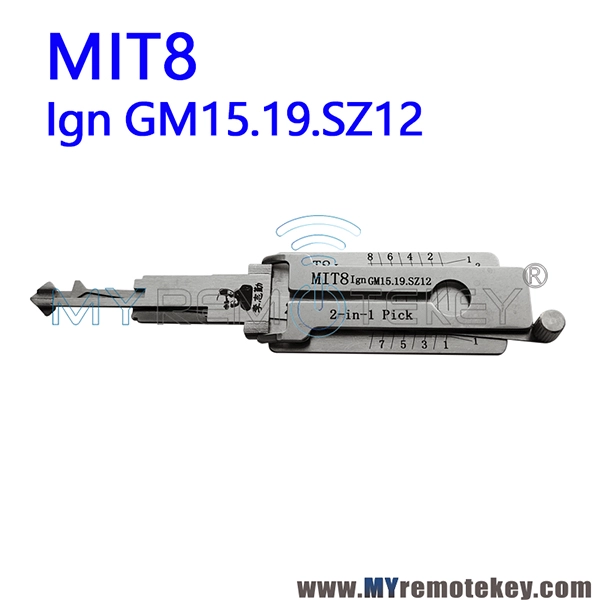 LISHI MIT8 Ign GM15. 19. SZ12 2 in 1 Auto Pick and Decoder