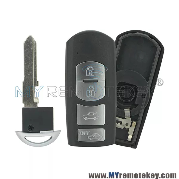 Smart key case 4 button for Mazda 6 3 MX-5 CX-3 CX-5 CX-7 SKE13E-01