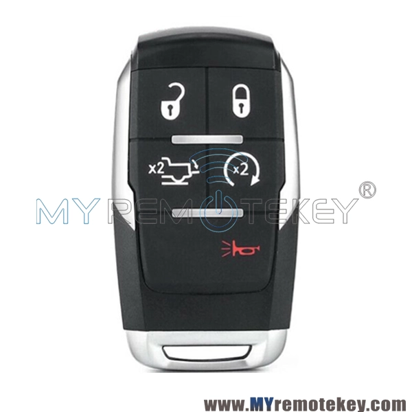 GQ4-76T Smart key 5 button 433Mhz 4A Chip for 2019-2021 Dodge Ram 2500 3500 4500 5500 68375456AB