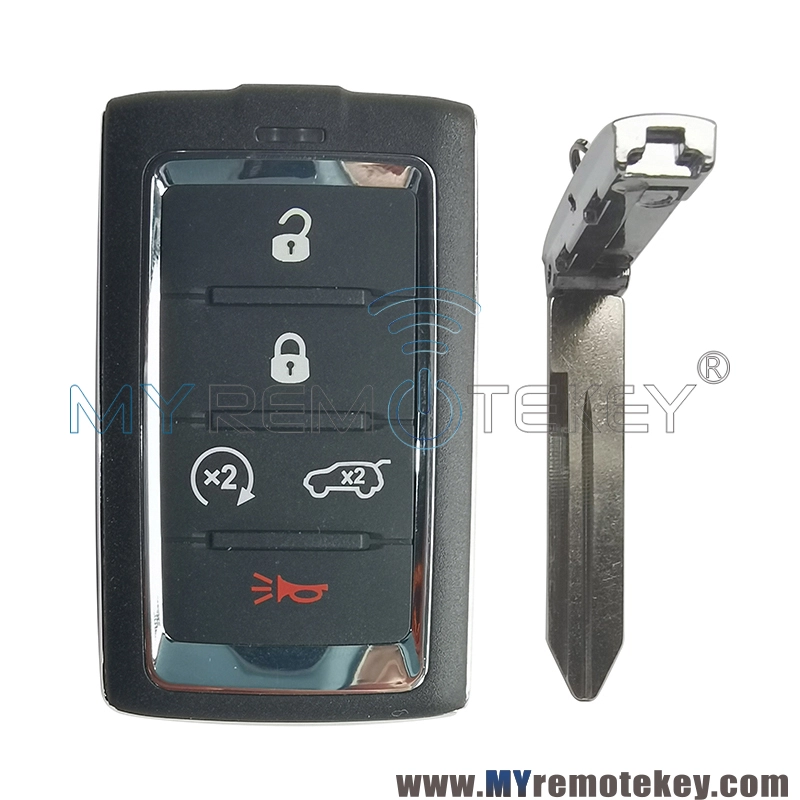 FCC: M3NWXF0B1 Smart Key 5 Buttons 434mhz 4A chip 2021-2022 Jeep Grand Wagoneer PN: 68469565AA