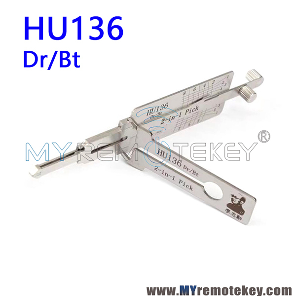 Lishi 2 in 1 Pick HU136 Dr/Bt for Renault/Dacia