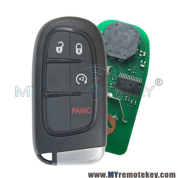 P/N 68105078AG Smart key 4 button 434Mhz ASK HITAG-AES 4A chip for 2014-2018 Jeep Grand Cherokee / Jeep Cherokee FCC GQ4-54T