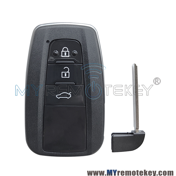 B2U2K2R Smart key shell 3 button for 2018-2022 Toyota Corolla 8990H-02040