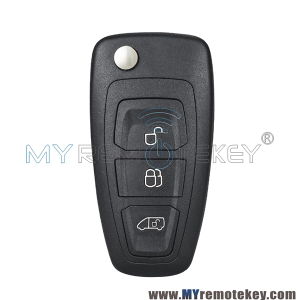 A2C53435329 Flip Remote Key 3 button 433Mhz FSK ID83 chip for 2012-2019 Ford Transit Custom Connect BK2T-15K601-AC