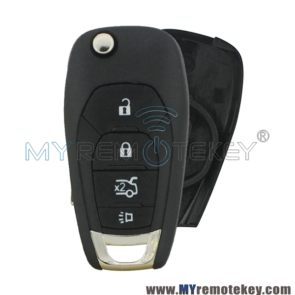 Flip remote key shell 4 button HU100 blade for Chevrolet Cruze Aveo 2014-2017