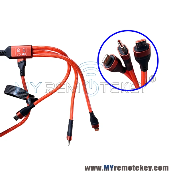 Charging cable 1.2m 3 in 1